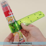 5 Pieces Plastic Flexible Geometric Set