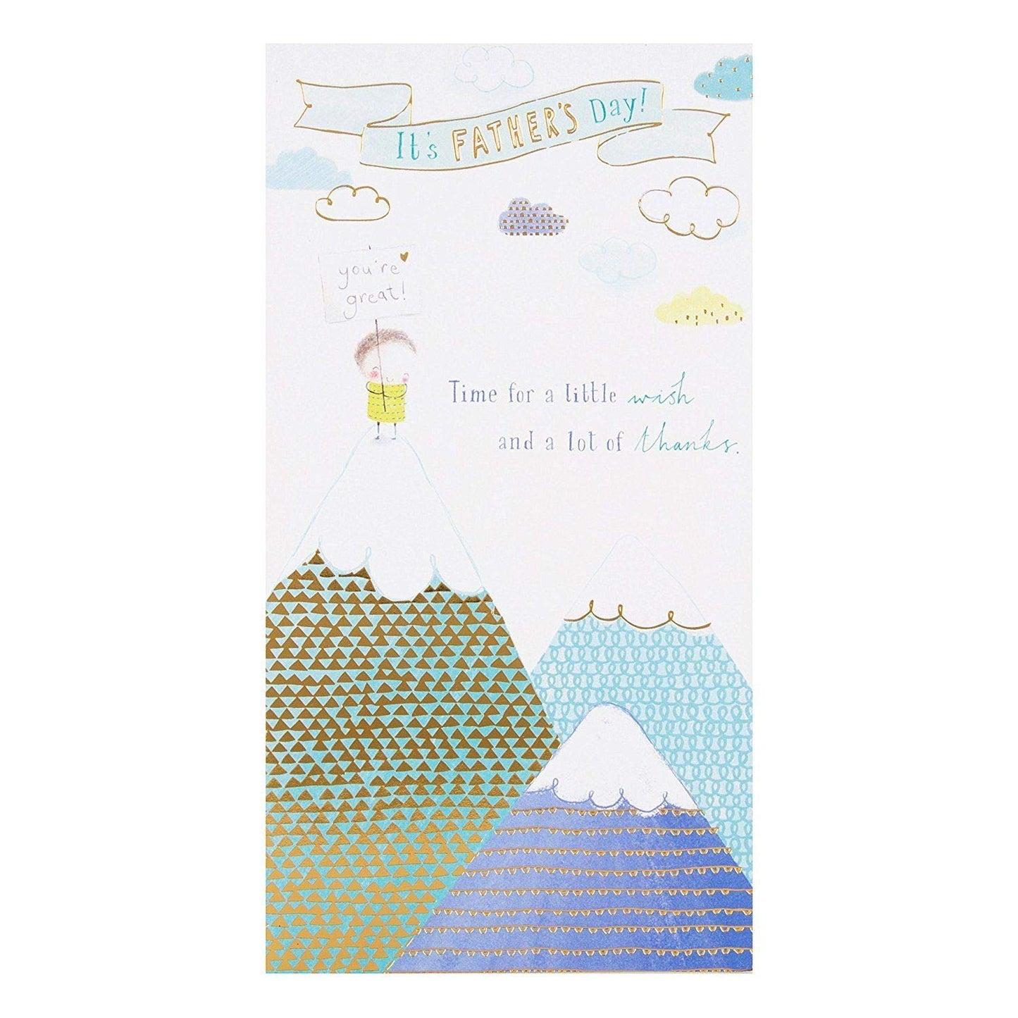 Hallmark Father's Day Card 'Lots of Thanks' - Medium {DC}