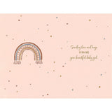 Thank You for a Beautiful Baby Granddaughter Card Rainbow Design