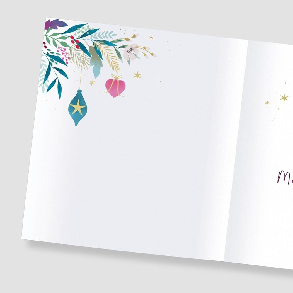 Wreath Design Lovely Friends Christmas Card
