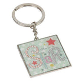 You're a Star keyring - Laura Darrington patchwork collection with pastel stars in gift box