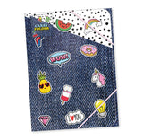Pin Badge Wizard A4 Elasticated Folder {DC}