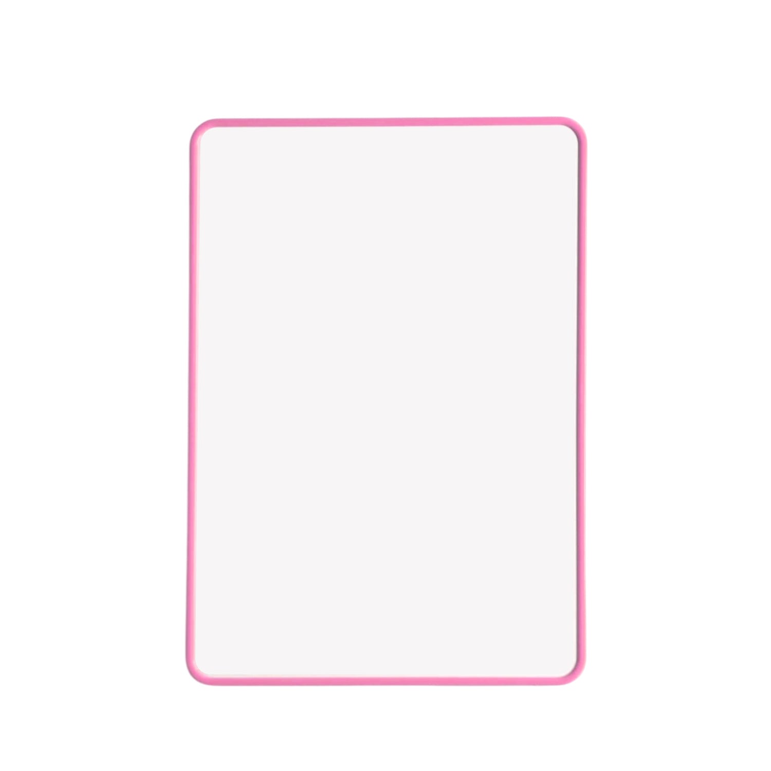 A4 Double Sided Magnetic Erasable MDF Plain Whiteboard With Pink Border