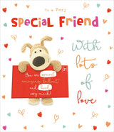 Boofle Stood Holding An Envelope Special Friend Valentine's Day Card 