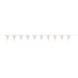 9ft Birthday Rose Gold Glitz Number 13 Prism Pennant Banner