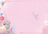 Bear Lighting Candle On Cake Cute Birthday Card