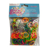 Love Loom Colourful Bands Packet Glitter Mixed Approx 300 Per Pack {DC}