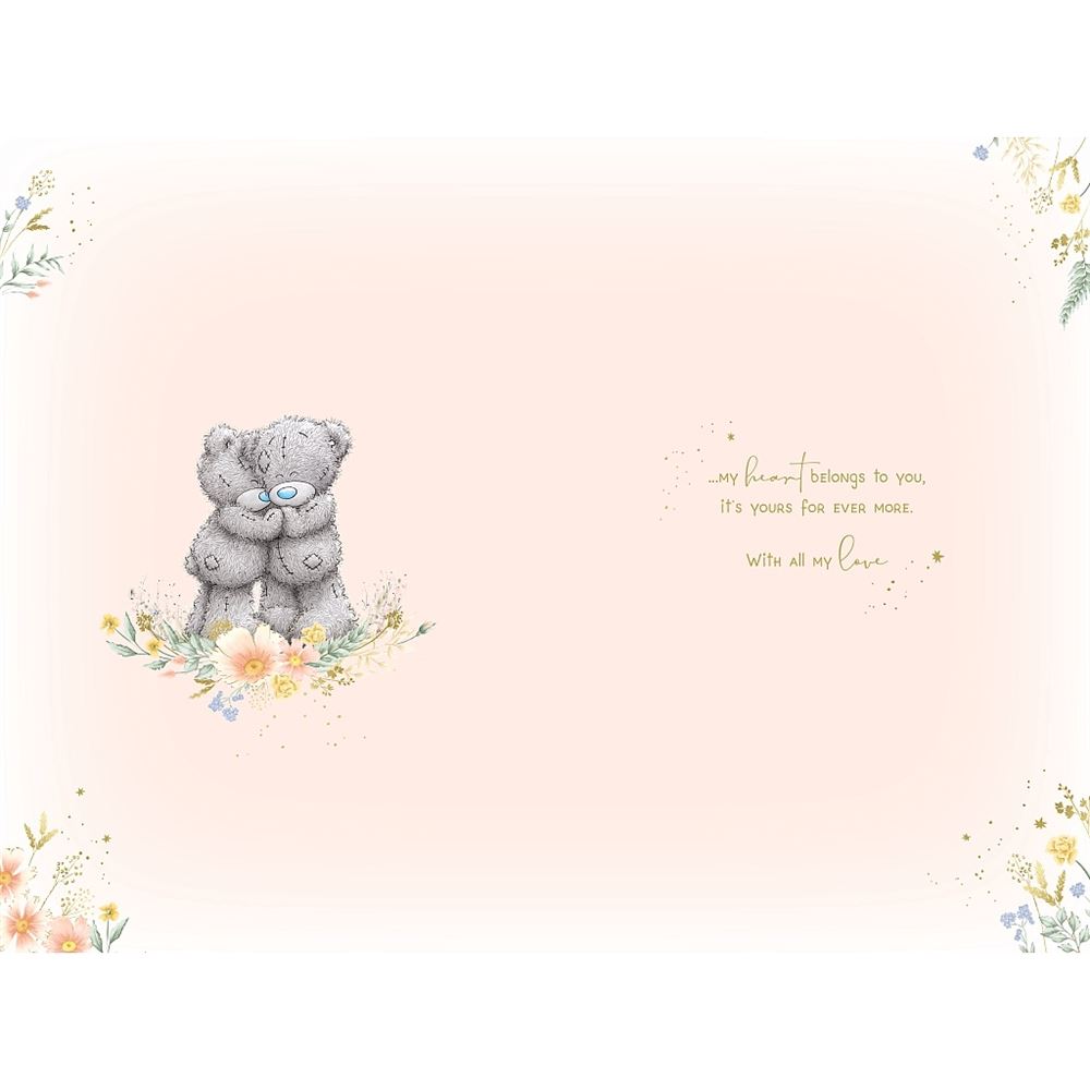 Bears Snuggling On Log Our Anniversary Card