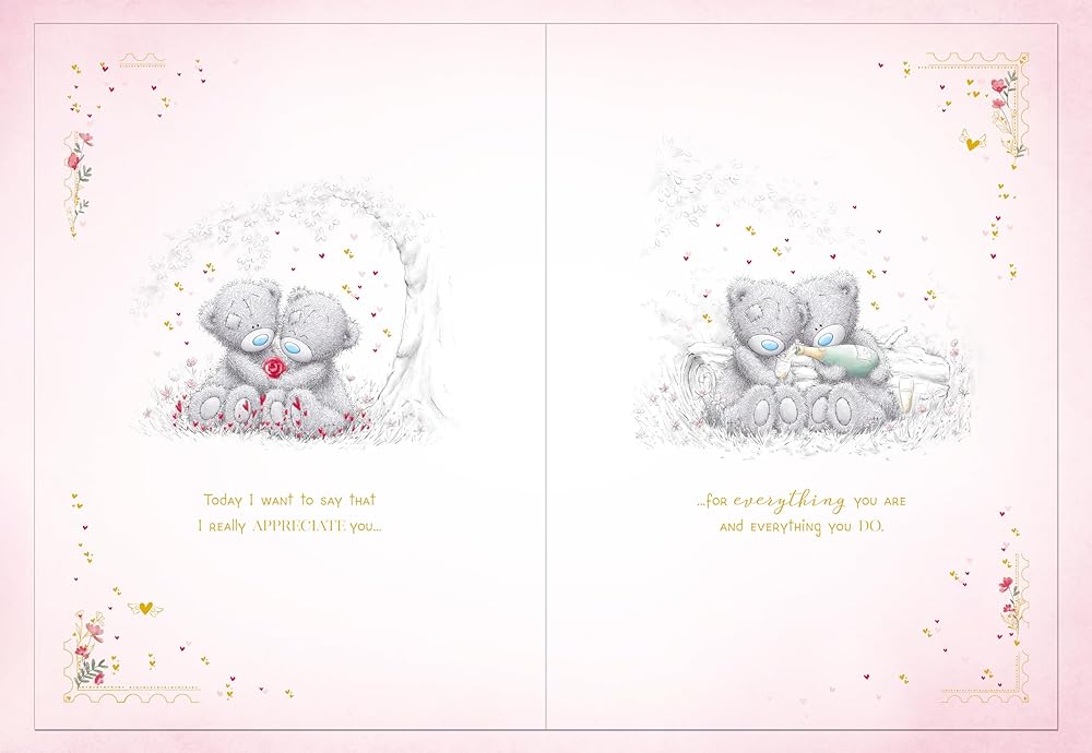 Bears Sat On Blanket One I Love Luxury Boxed Large Handmade Valentine's Day Card