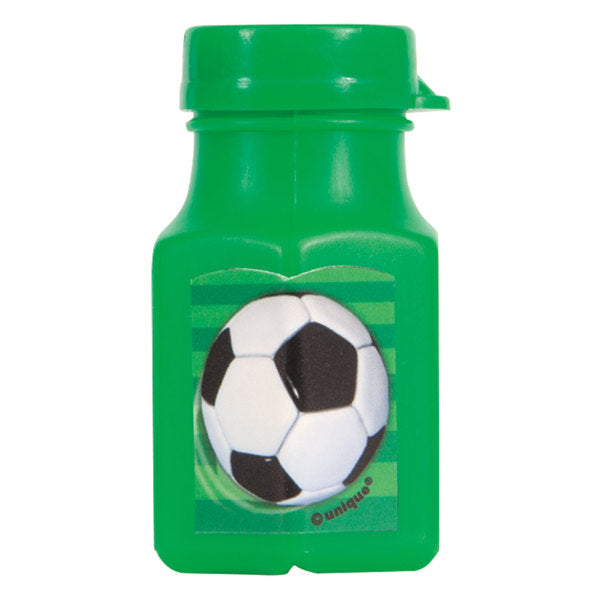 Pack of 4 3D Soccer Mini Bubble Bottles