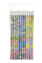 Pack of 12 Sea Animals Design Pencils with Eraser