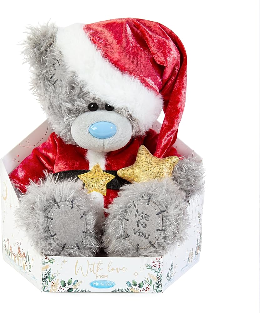 Me to You Tatty Teddy 19cm-High Cute Santa Bear In Luxury Gift Box Signature Collection