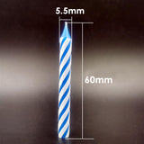 Pack of 10 Multicolor Spiral Candles With Thread Pillar