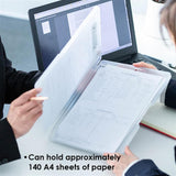 Multi-functions Waterproof Plastic PP Storage Clipboard 32.1 × 24 × 2 cm