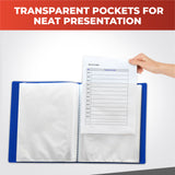 A5 Pink Flexible Cover 40 Pocket Display Book