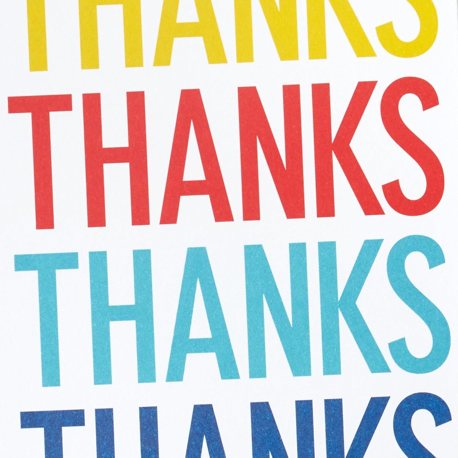 Colouring Lettering Design Pack of 48 in 4 Designs Thank You Cards
