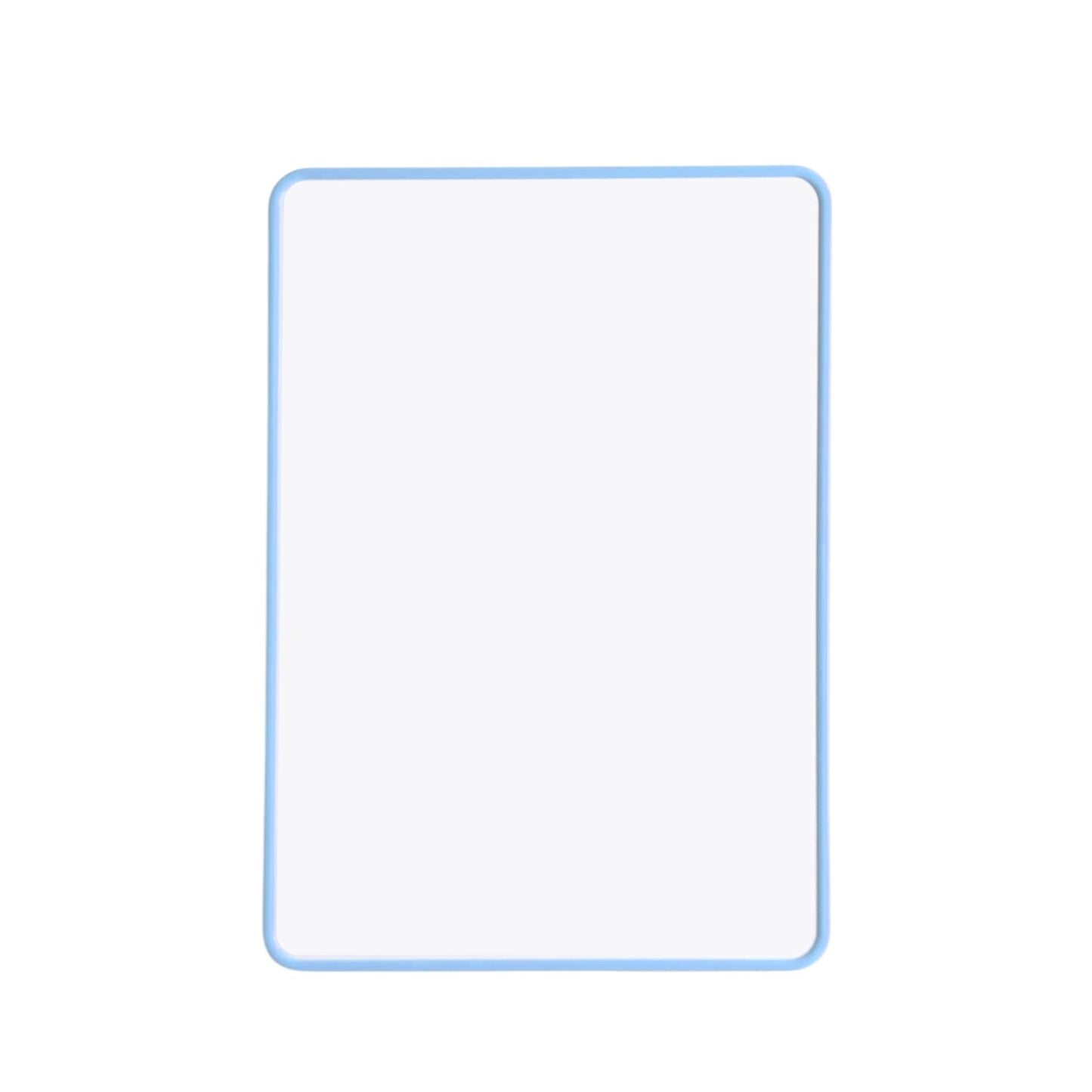 A4 Double Sided Magnetic Erasable MDF Plain Whiteboard With Light blue Border