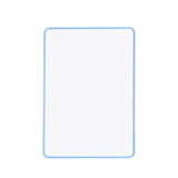 A4 Double Sided Magnetic Erasable MDF Plain Whiteboard With Light blue Border