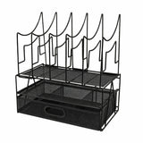 Black Desk Storage Rack Drawer-style File Document Organizer