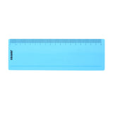 Pack of 8 Blue 191x70mm Dyslexia Overlay Reading Rulers – PET Material, Rounded Corners