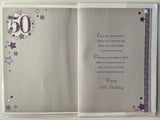 50th Birthday Card Sentimental Verse
