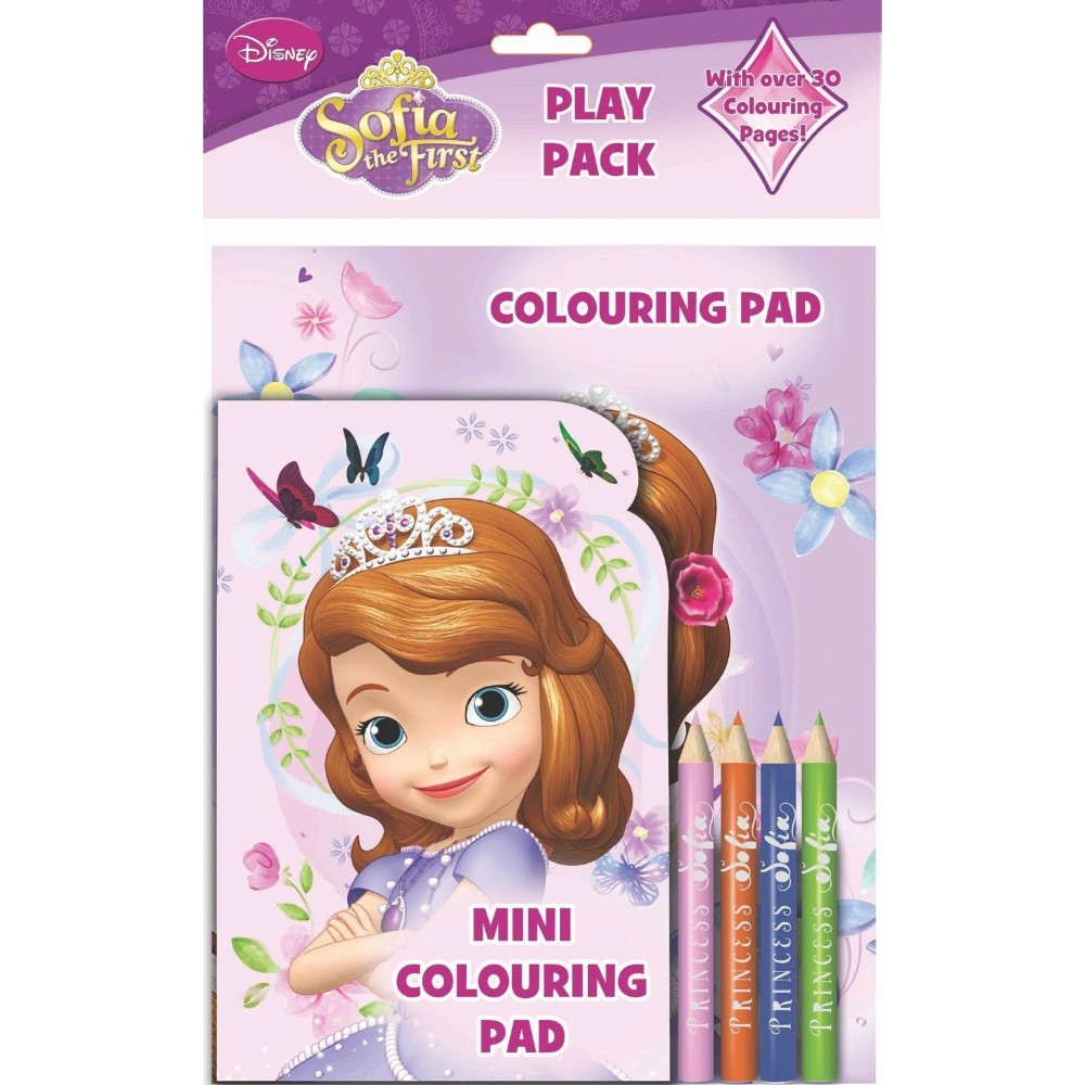 Disney Sofia The First: Play Pack (Colouring Pads & Pencils) {DC}