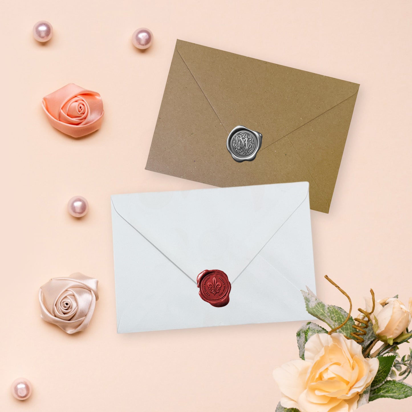Pack of 50 Eco Kraft Recycled 110gsm 110x220mm–DL Gummed Envelopes