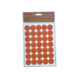 Pack of 420 Orange Smile Face 24mm Self-Adhesive Labels