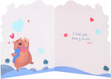 Cute Bears Design Daddy Valentine's Day Card