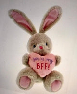 Bebunni Rabbit Medium Sitting with Heart 16 cms - BFF