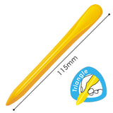 Pack of 12 Assorted Colour Triangular Erasable Plastic Crayons