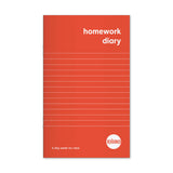 Rhino A6+ 84 Page Red 6-Day Week Homework Diary