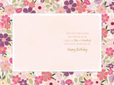 Floral Heart Wonderful Mum Luxury Birthday Card