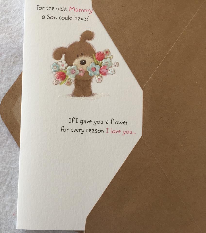 Lots of Woof From Your Son on Mother's Day 