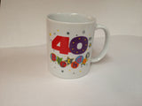 Happy 40th Birthday China Mug - Talking Pictures Fanfare Collection