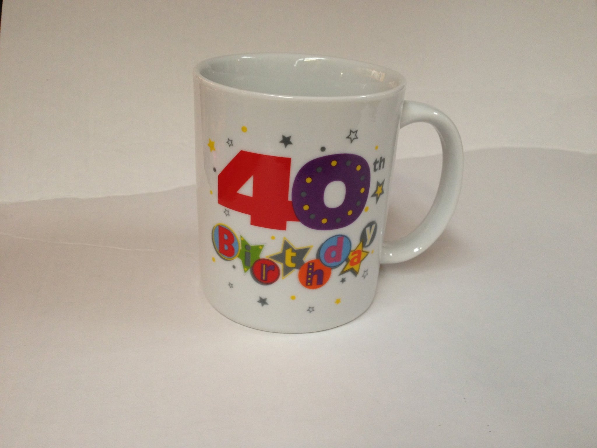 Happy 40th Birthday China Mug - Talking Pictures Fanfare Collection
