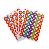 Pack of 420 Motivational Happy Stars 24mm Self-Adhesive Labels