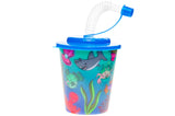 Sea Animals 3D Cup With Straw and Lid
