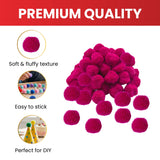 Pack of 1000 Assorted Coloured Pom Poms 1.5cm – Soft Fluffy Craft Balls