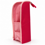 Pink Standing Zip Pencil Case 19.5 x 5 x 9cm