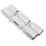 Pack of 6 14" Silver Premium Christmas Dinner Crackers