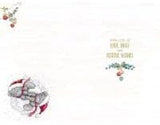 Bears Snuggling Daughter & Partner Christmas Card