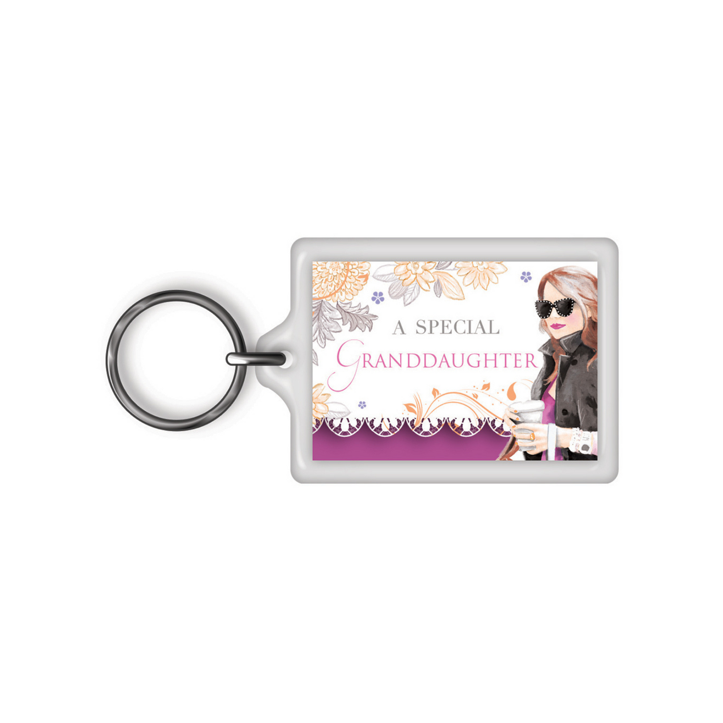 A Special Granddaughter Celebrity Style World's Best Keyring