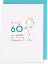 Kindred 60th Blank Birthday Card