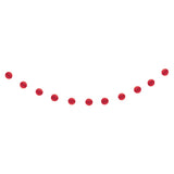 7ft Red Honeycomb Ball Garland