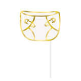 Pack of 10 "Hello Baby" Gold Baby Shower Photo Booth Props