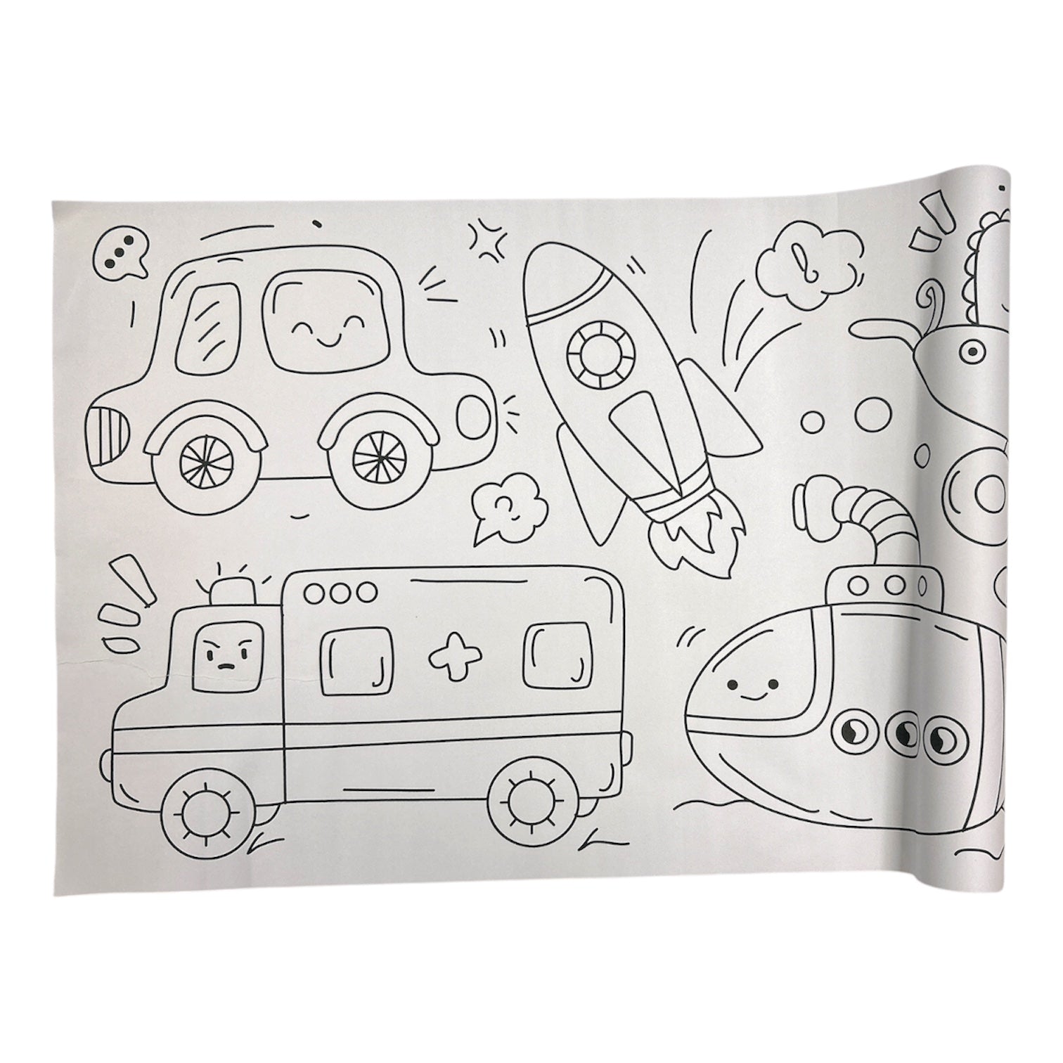 Transportation DIY Long Painting Paper Roll for Kids 30×300cm