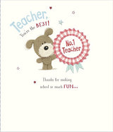 Teacher You're The Best Thank You Card