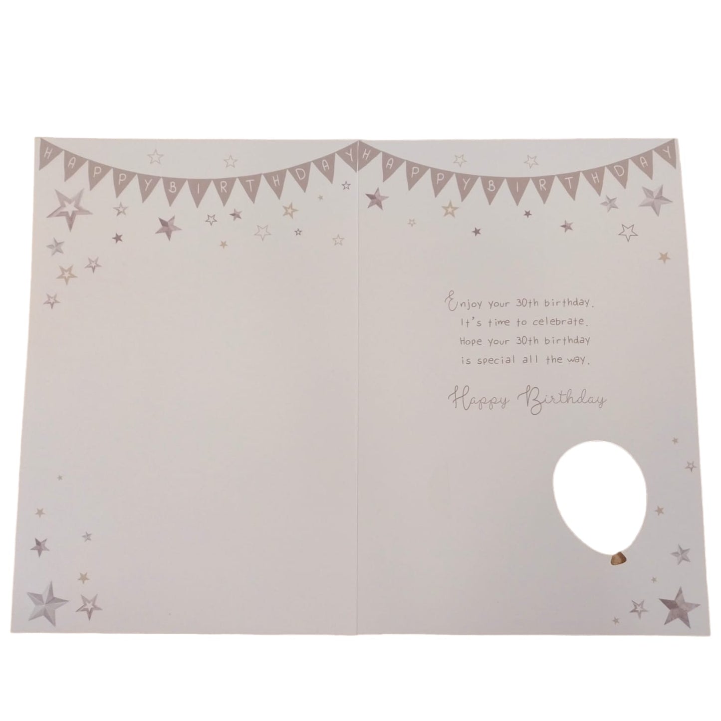 Age 30 today Balloon Boutique Greeting Card