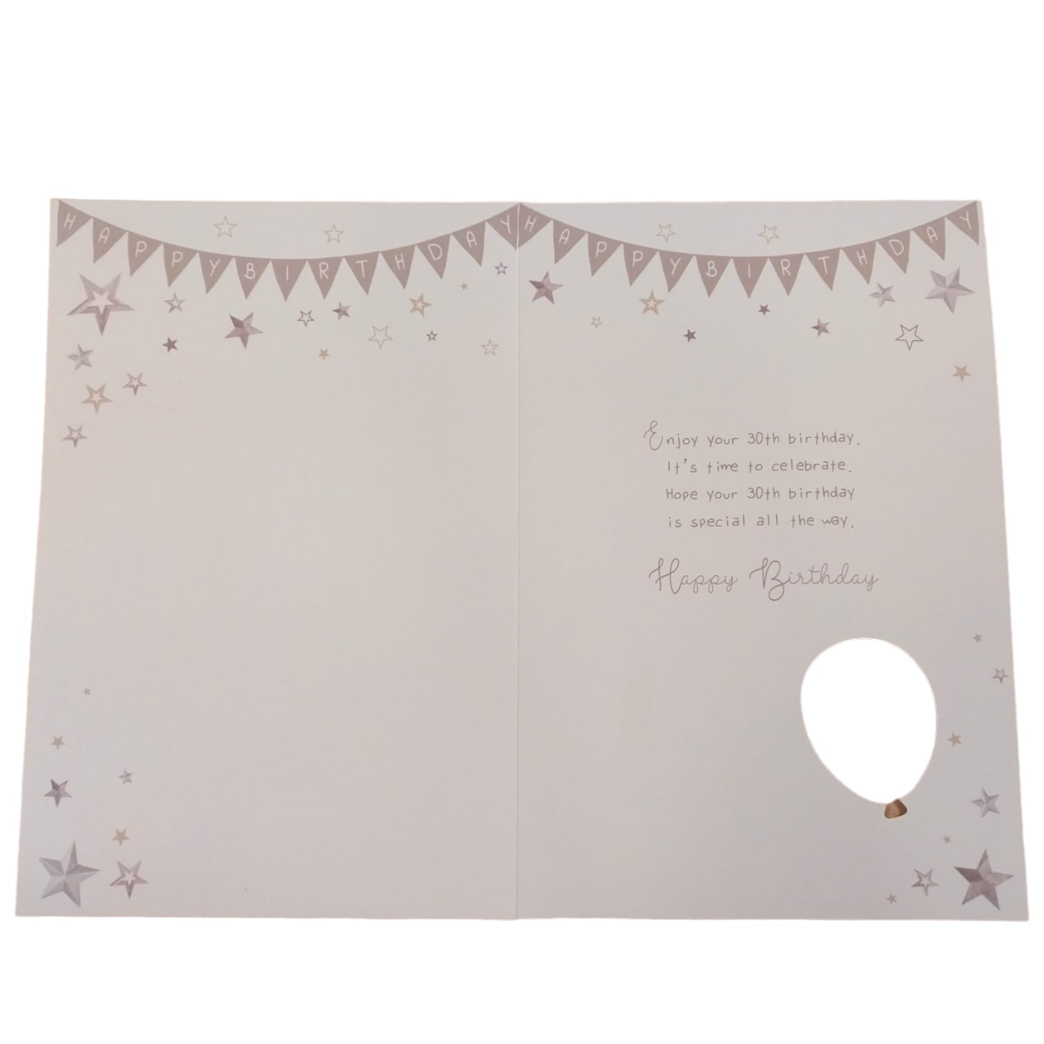 Age 30 today Balloon Boutique Greeting Card
